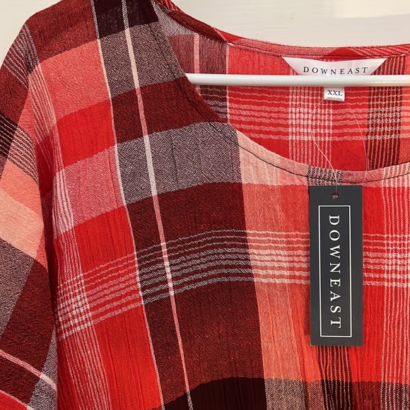 DownEast Pink Plaid Dress - Picture 4 of 4